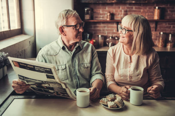 istock Senior couple in kitchen 693331734