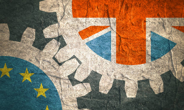 großbritannien ausfahrt von der europäischen union relativ bild - all european flags stock-grafiken, -clipart, -cartoons und -symbole
