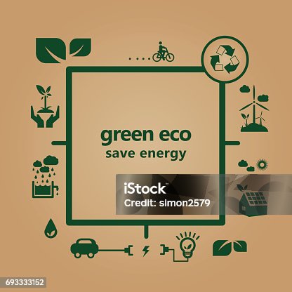 istock Green Energy and recycle concept illustrations 693333152