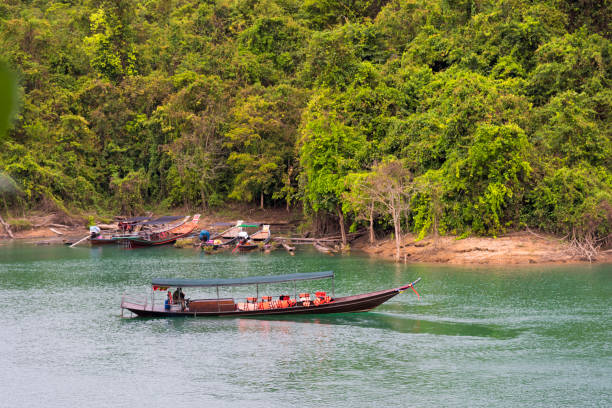 istock Boat Arriving at the Rajjaprabha Pier 693352872