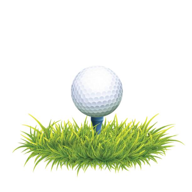 ilustrações de stock, clip art, desenhos animados e ícones de golf ball background - tee golf golf ball ball