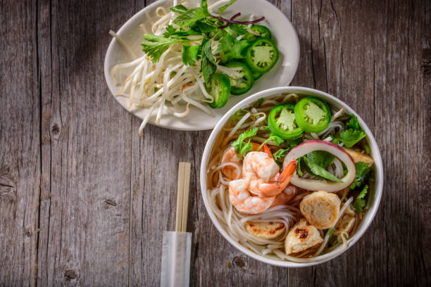 istock Pho, Vietnamese Soup Bowl, with seafood 693359626