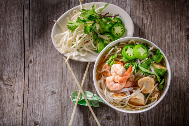 istock Pho, Vietnamese Soup Bowl, with seafood 693359630