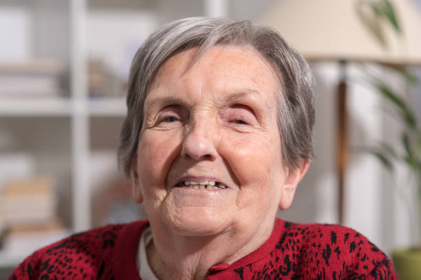 istock Senior woman portrait 693360200