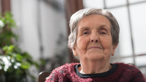 istock Senior woman portrait 693363134
