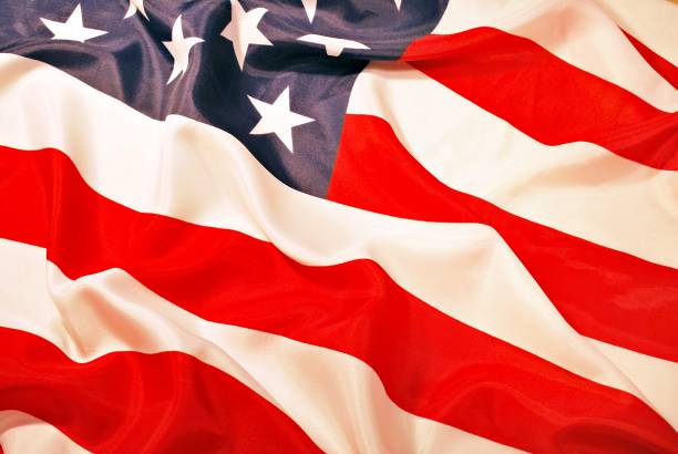 istock Closeup of American flag 693363402