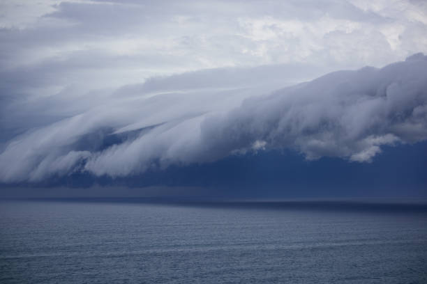 istock Epic supercell shelf cloud, famous storm Sydney, Australia 693366284
