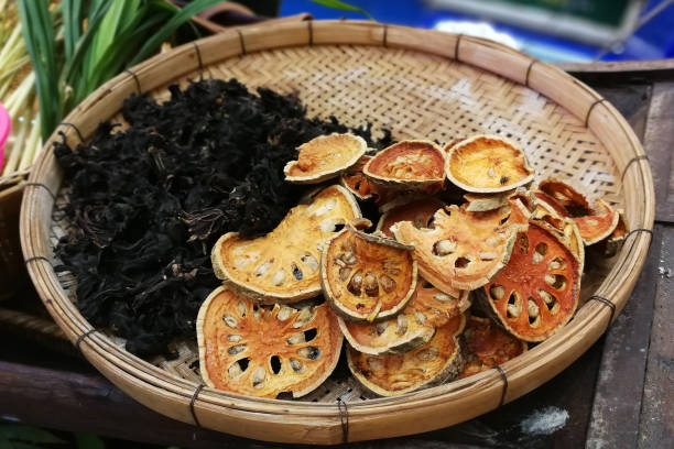 istock Herbs collection ,Dried bael and Dried Roselle 693370302