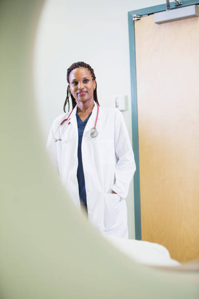 istock View of doctor through CT scanner 693370534