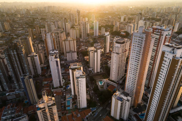 istock City Skyline Skyscrapers - Aerial View 693380638