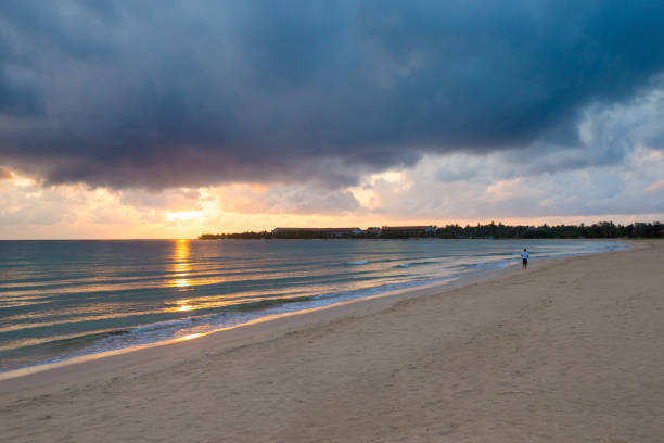 istock Golden natural sea sunset view 693388276