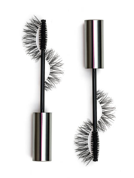 istock Black mascara with false eyelashes on the brush 693388804
