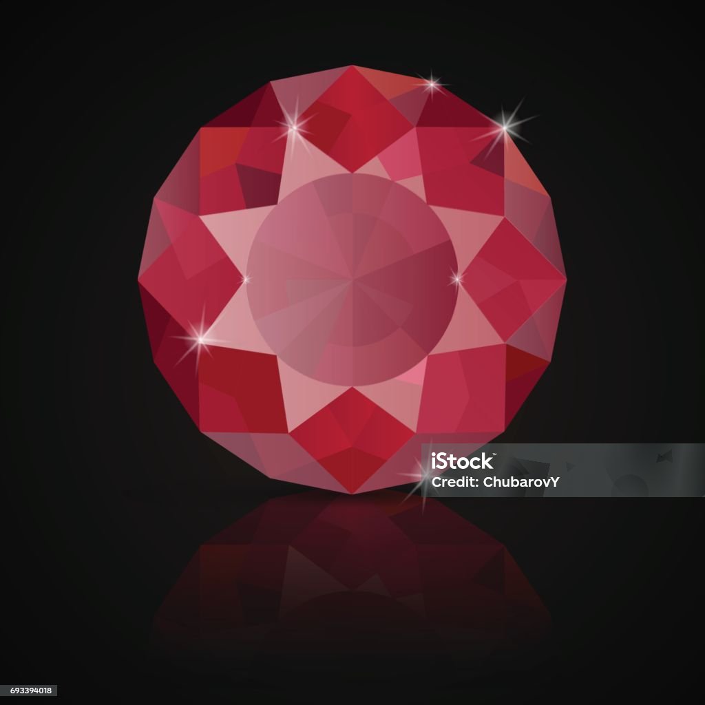Ruby Stock Illustration - Download Image Now - Abstract, Art, Arts ...