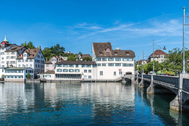 istock Bridge over river in Zurich 693397896