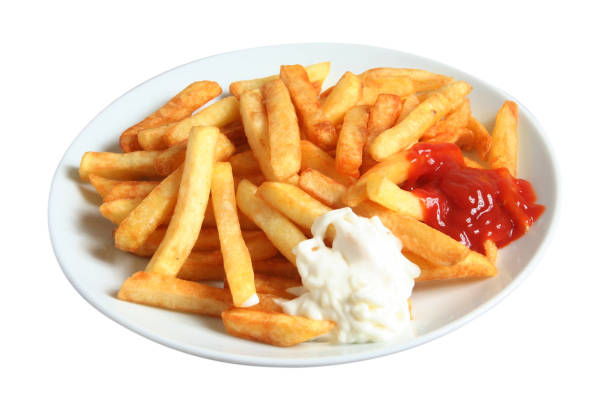 istock French fries and sauces 693403354