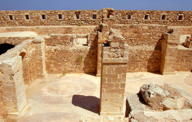 istock wall and column in Firka fortress 693403360