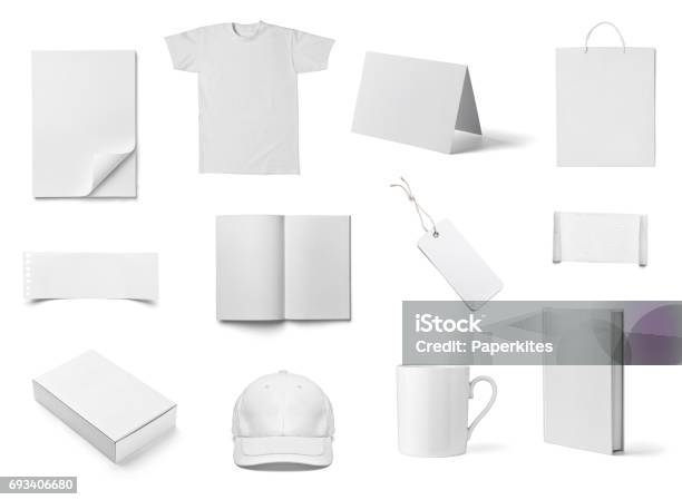 Foto de Envelope Livro Folheto Modelo Cartões e mais fotos de stock de Modelo de base - Modelo de base, Camiseta, Branco