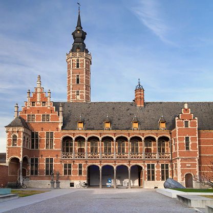 Krakow, Poland - March 25, 2014 : Courtyard of the famous Museum of the Jagiellonian University Collegium Maius