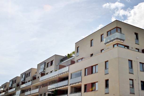 istock Modern apartment buildings exteriors 693413056