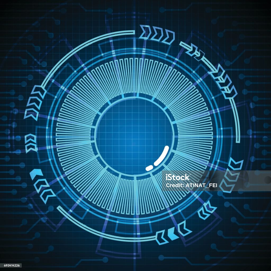 Futuristic Interface Technology Vector Design Stock Illustration ...