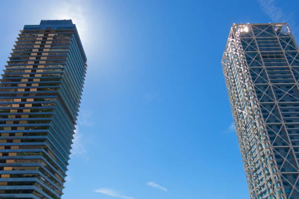 istock Two skyscrapers in Barcelona,  Catalonia, Spain 693416732