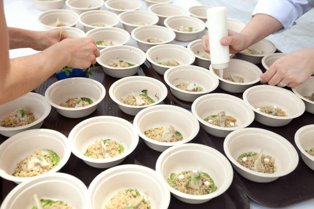 istock Preparing food, catering 693416854