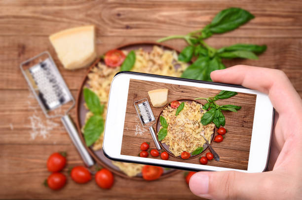 istock Traditional Italian pasta, served with a meat-based sauce . 693417202