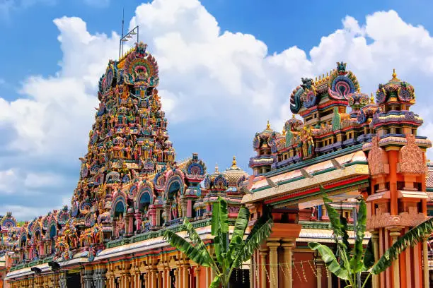 The Kuala Lumpur Malaysia - Sri Maha Mariamman Temple Dhevasthanam, Hindu temple in Chinatown