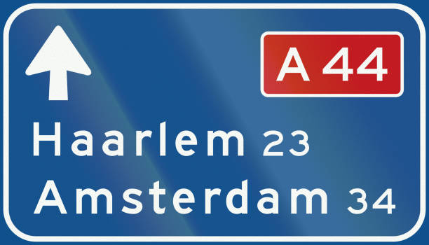 istock Netherlands road sign K1 - Low level motorway information sign 693423576