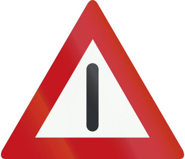 istock Old version of the Netherlands road sign J37 (1941-1990) - General danger 693423694