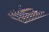 Audio mixer control panel