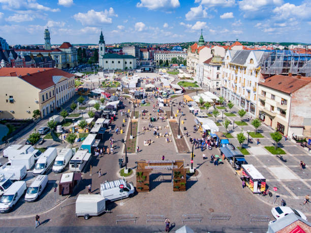 istock Oradea - Nagyvarad Romania city center Union Square 693433748
