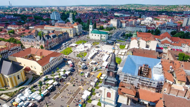 istock Oradea city centre Union Square 693436204