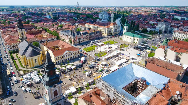 istock Oradea city center Union Square 693439180