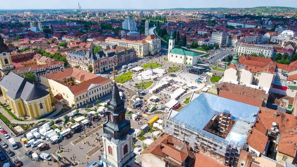 istock Oradea city center Union Square 693439684