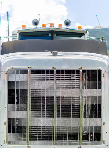 istock Classic American truck front 693442410