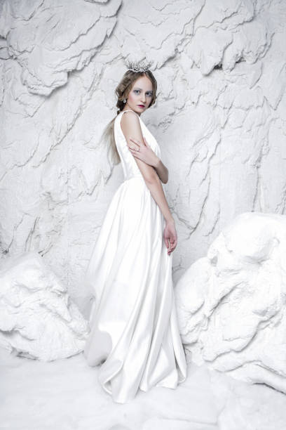 istock Beautiful snow queen concept 693443088