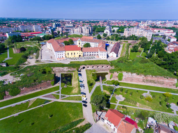 istock Oradea fortress aerial view 693446172