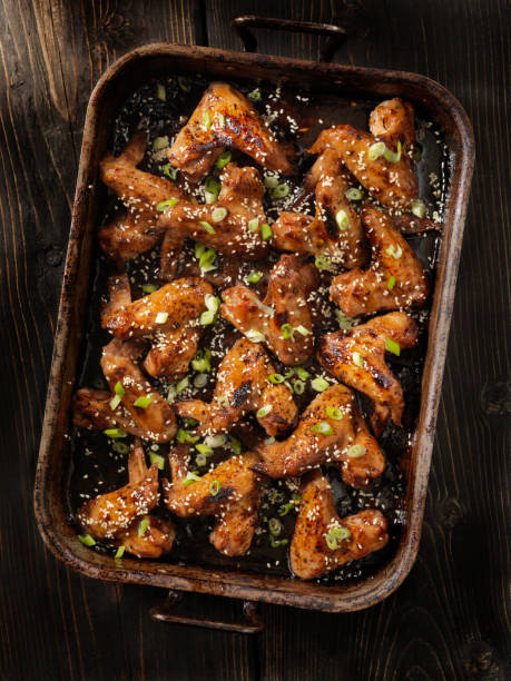 Baked Teriyaki Whole Chicken Wings