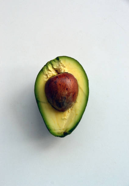 Composition of ripe avocado stock photo