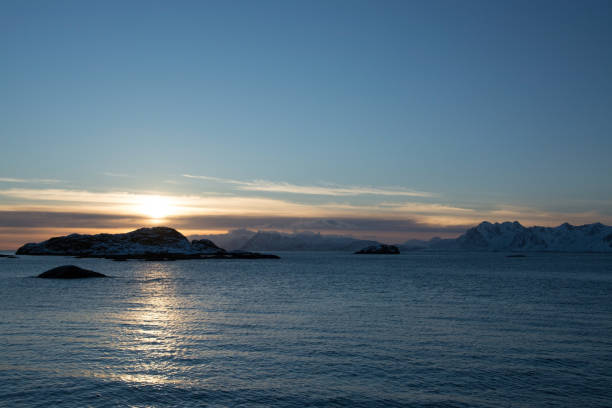 istock Sunset at the Lofoten, Norway 693460056