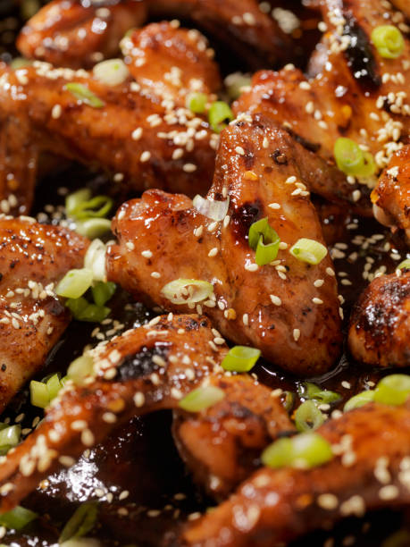 istock Baked Teriyaki Whole Chicken Wings 693460222