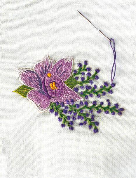 etamina praca - needlecraft product embroidery cross stitch flower zdjęcia i obrazy z banku zdjęć