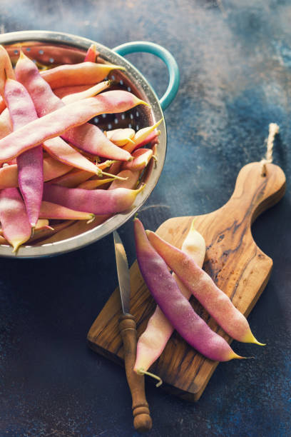 istock Fresh Organic Purple Beans 693463704