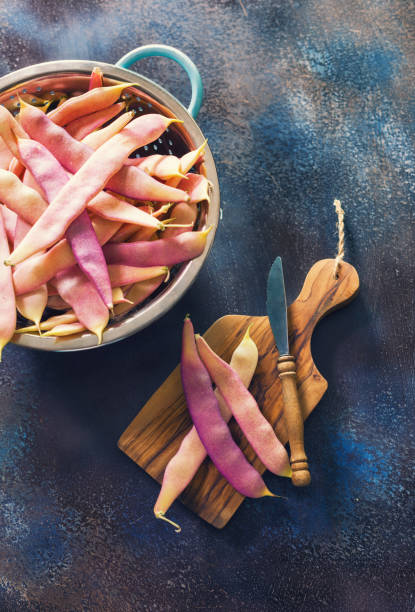 istock Fresh Organic Purple Beans 693464176