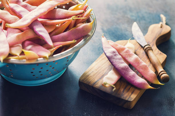 istock Fresh Organic Purple Beans 693464234