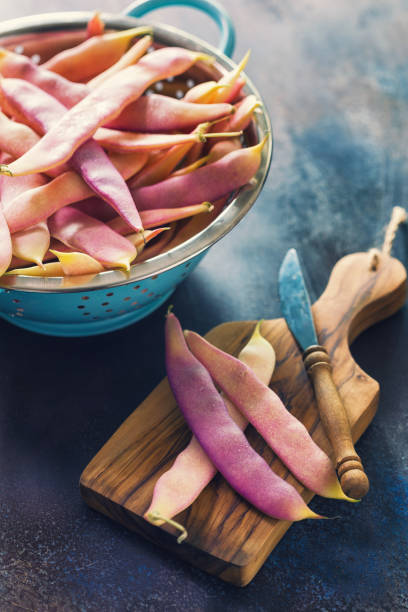 istock Fresh Organic Purple Beans 693464460