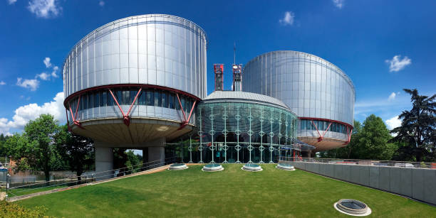 cour européenne des droits de l’homme - strasbourg - france - bas rhin photos et images de collection
