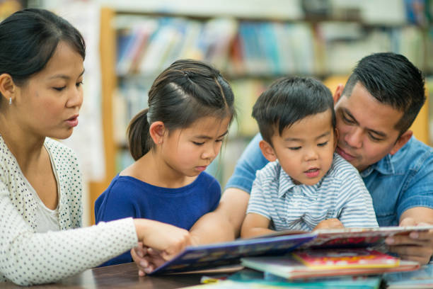학습 읽는 방법을 - picture book library preschool bookshelf 뉴스 사진 이미지