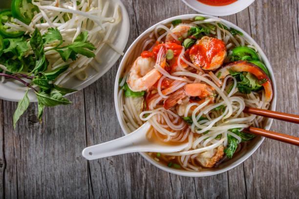 istock Pho, Vietnamese Soup Bowl, with seafood 693474588